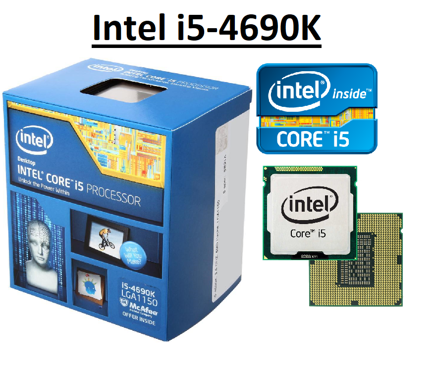 INTEL インテル i5-4690K LGA1150 BX80646154690K CPU BOX　(FANなし） Intel Core i5 i5-4690K CPU (Quad Core 3.5GHz Processor, 6MB Cache